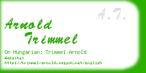 arnold trimmel business card